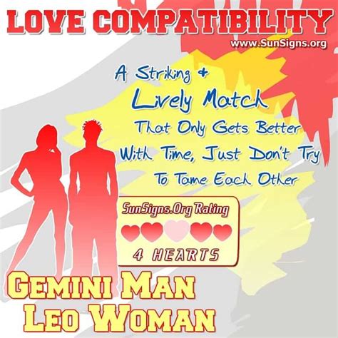 gemini woman and a leo man